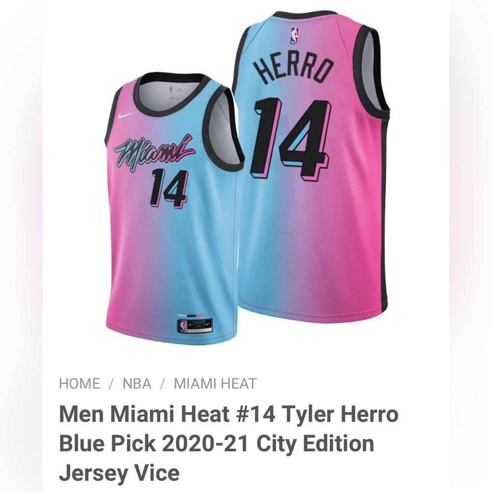 Men’s XL Miami Herro #14 jersey